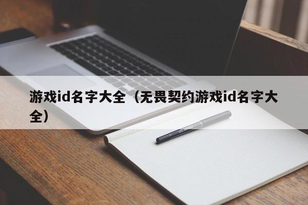 游戏id名字大全（无畏契约游戏id名字大全）