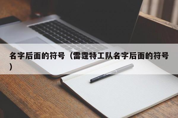 名字后面的符号（雷霆特工队名字后面的符号）