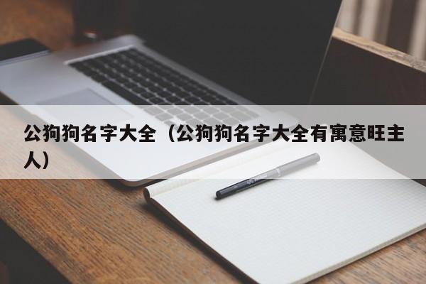 公狗狗名字大全（公狗狗名字大全有寓意旺主人）